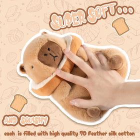 CHDBLOCK Capybara Plush snuggle ready pose for comforting companionship