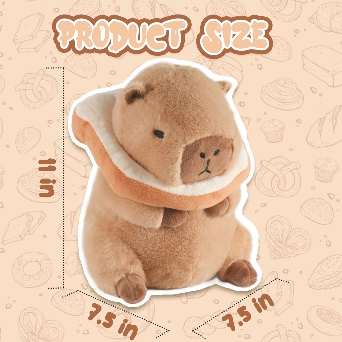 CHDBLOCK Capybara Plush soft fur closeup showing inviting texture