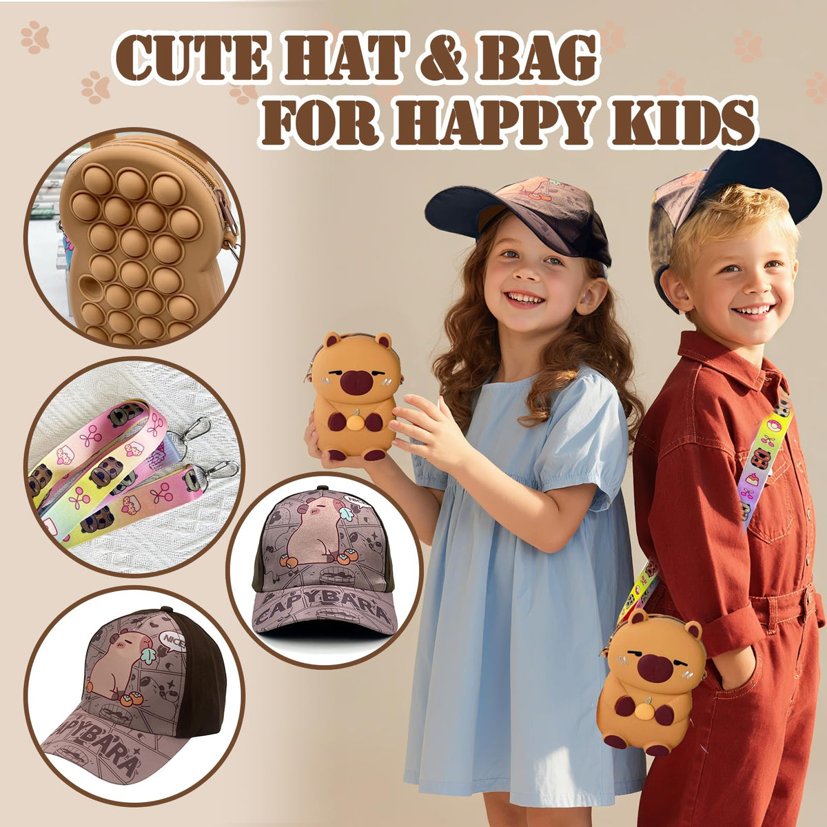 CHDGIOHA capybara 3D stickers spark creative room crafts.