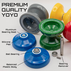 Cheatcode Yoyo includes an extra professional bearing kit for longer spins.
