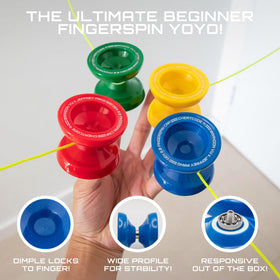 CHEATCODE Yoyo finger-spin-dimple offers precise grip for advanced tricks.