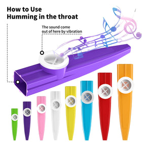 Cheelyvin.H kazoo with durable plastic build for safe, long-lasting use