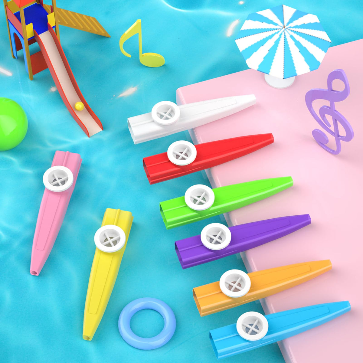 Cheelyvin.H portable kazoo design, easy to carry to events and classrooms