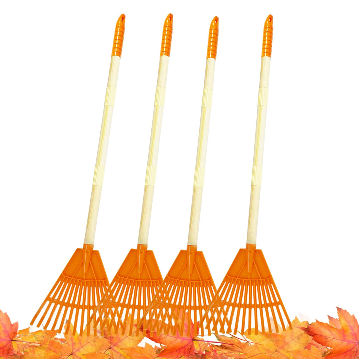 CheerBank kid rakes 4-pcs set for easy leaf gathering for children