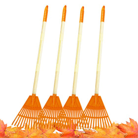 CheerBank kid rakes 4-pcs set for easy leaf gathering for children