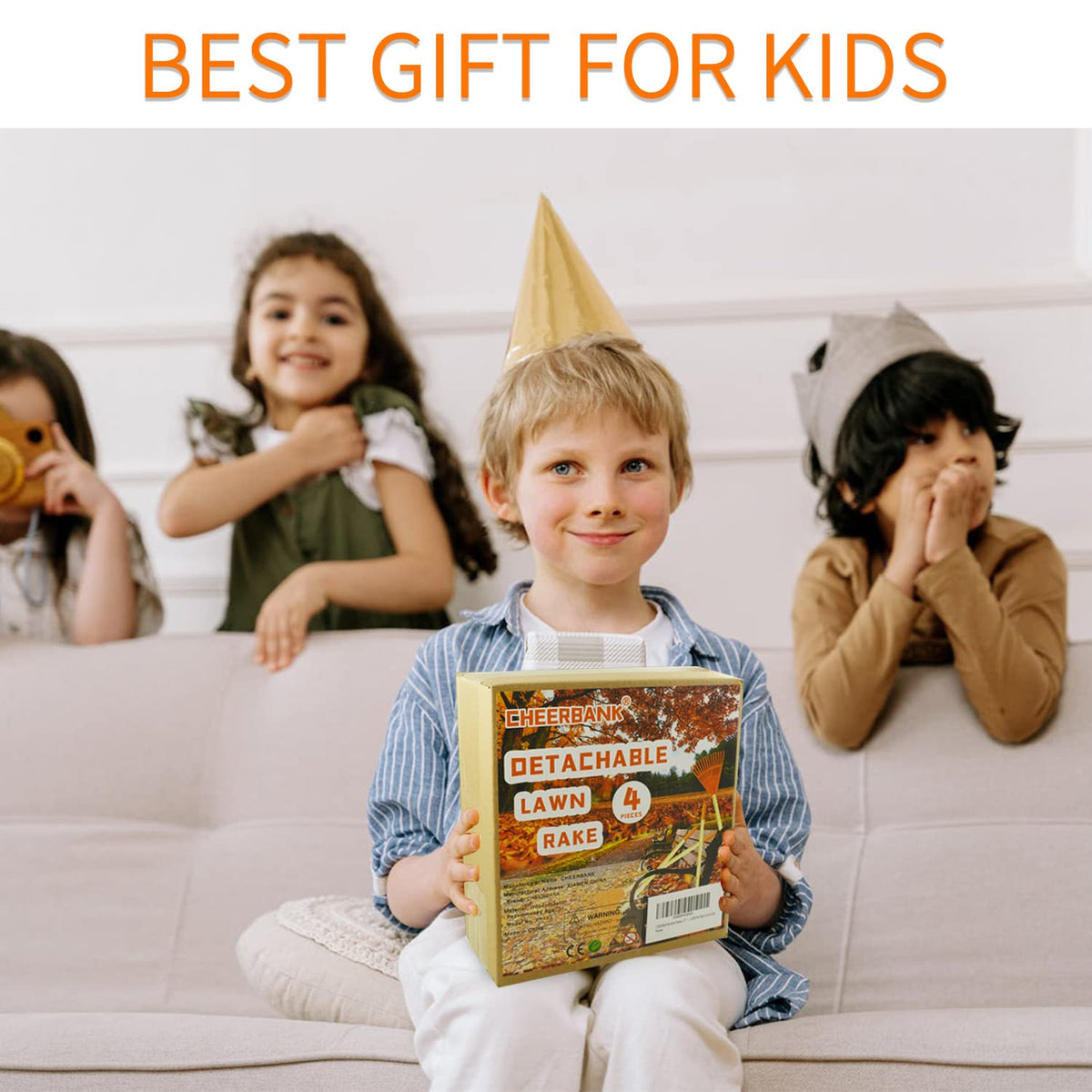 CheerBank gift-ready kid rake set, perfect birthday or holiday present