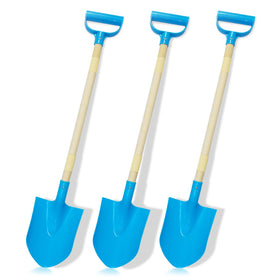 CHEERBANK Kids Beach Shovels in 19-inch length for toddlers, ideal for sand digging.