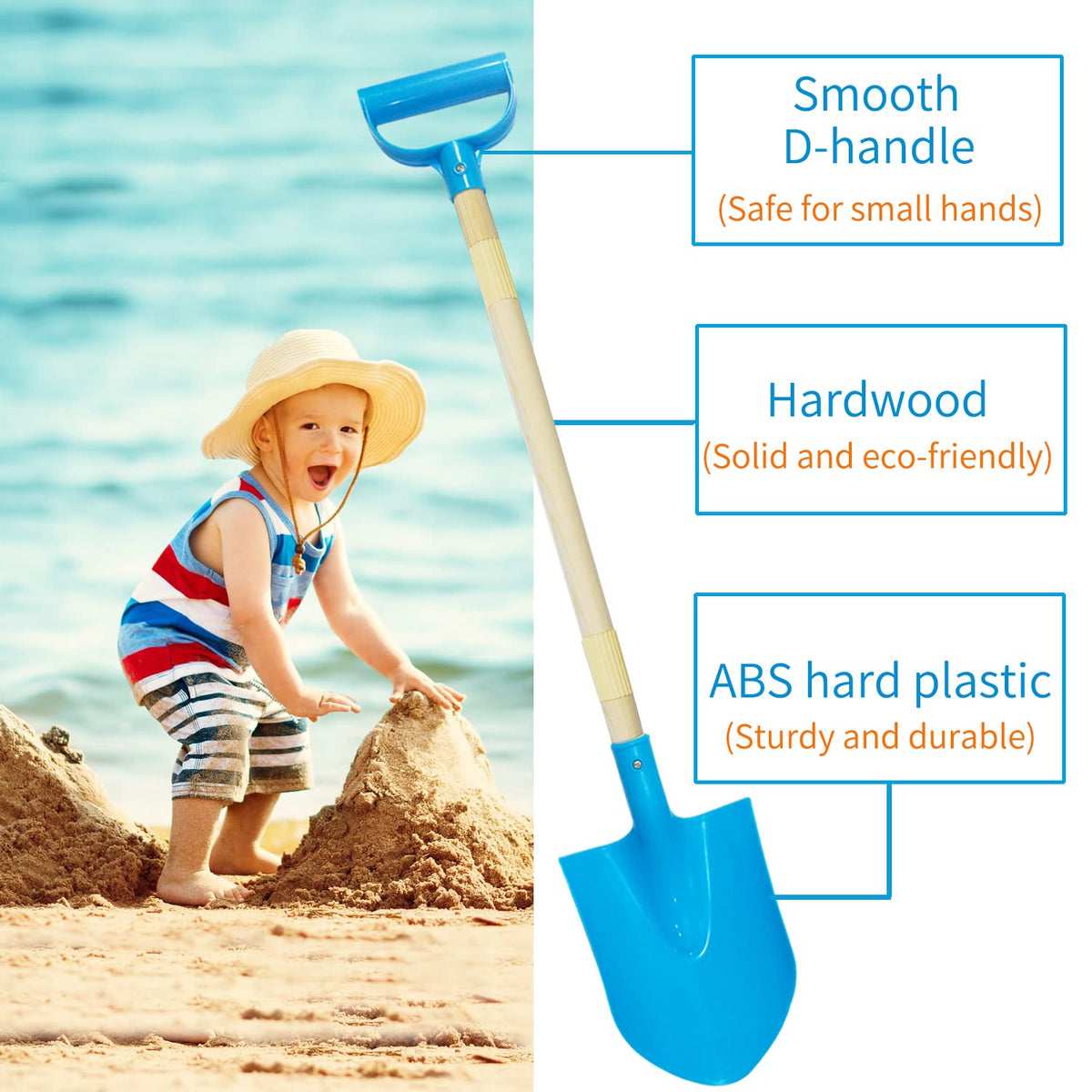 CHEERBANK 3-pack shovels ready for siblings or friends during outdoor play.
