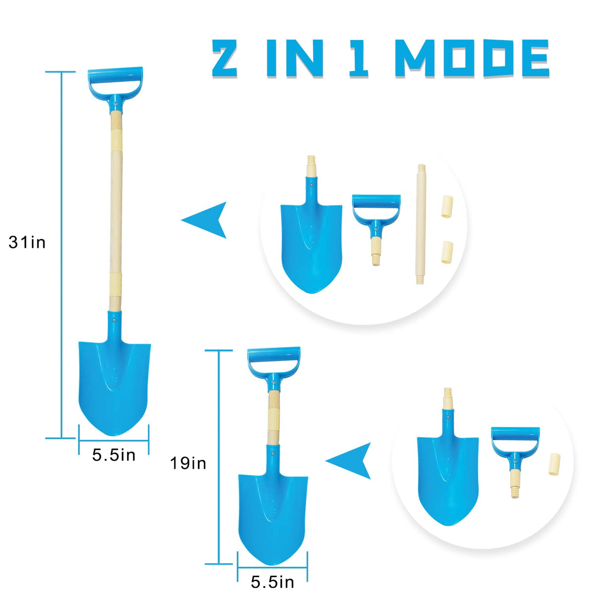 CHEERBANK shovel with D-Handle design for an easy, comfortable grip.