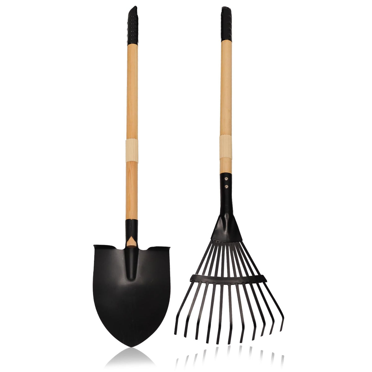 CHEERBANK kids rake with wooden handle for outdoor learning and play