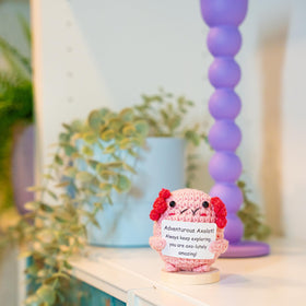Cheerspace Brilliant Bunny perched on stand brightens any shelf