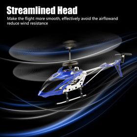 Cheerwing S107 blue remote control view emphasizes easy setup.