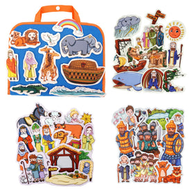 CHEFAN Noah's Ark felt pieces for interactive storytelling and hands-on learning.
