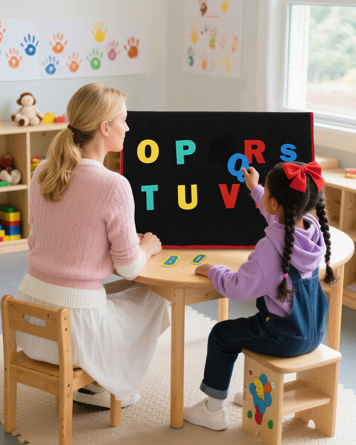 CHEFAN classroom-ready felt board supports quiet time, parent-child activities, and early literacy sessions.