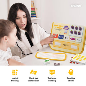 CHEFAN color-coded cards aid grammar and color recognition during activities
