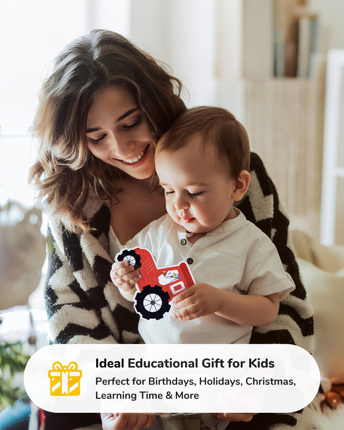 CHEFAN felt board set enhances learning spaces with bright, kid-friendly decor.