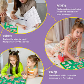 CHEFAN vibrant felt pieces support hands-on learning and color recognition