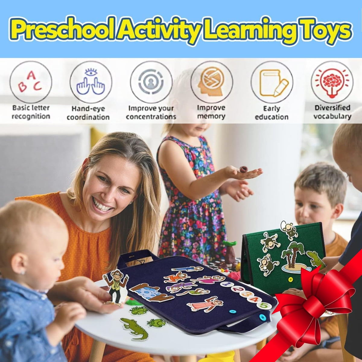 CHEFAN four rhyme sets help kids explore stories at home or in class.