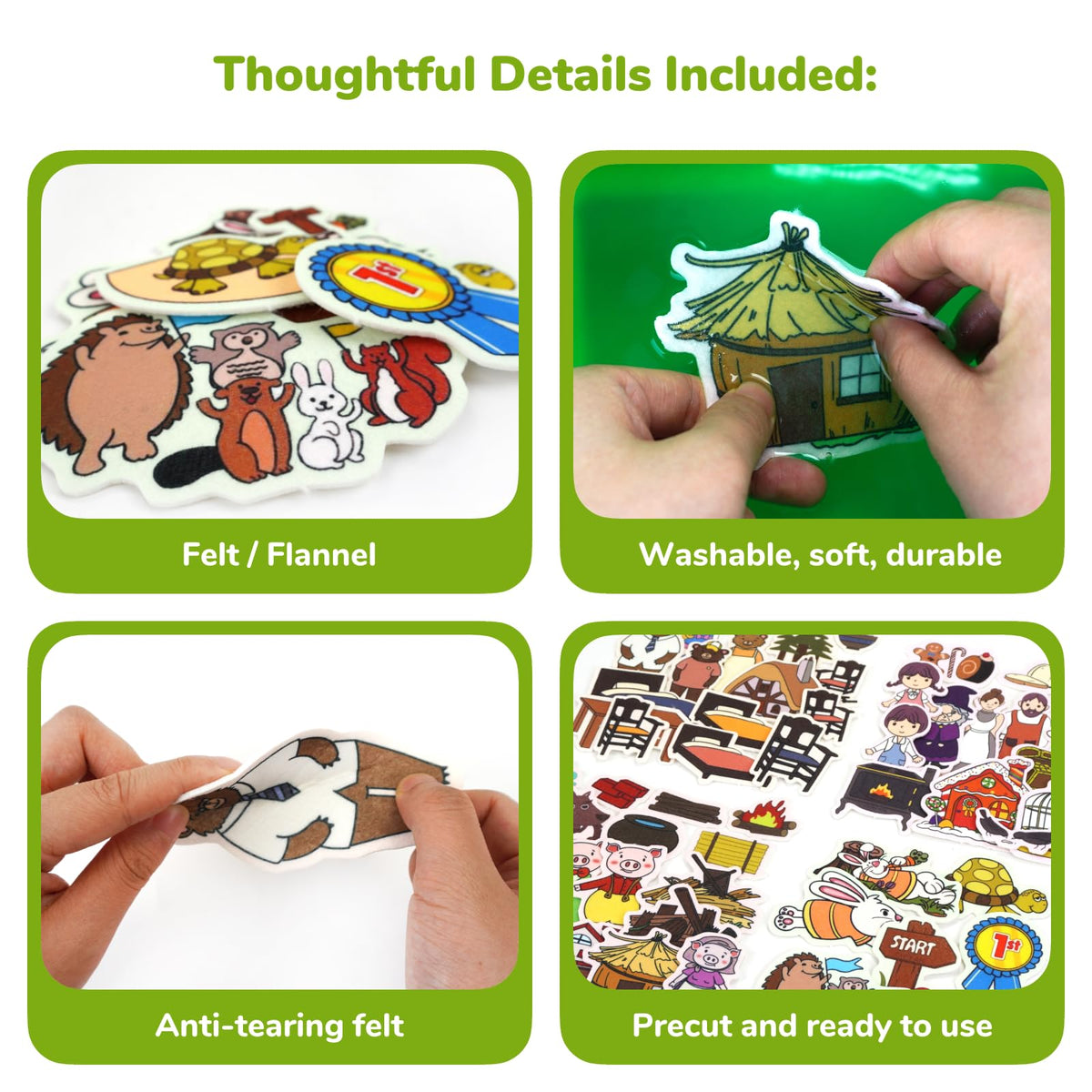 CHEFAN Goldilocks and Bears figures spark imaginative role-play