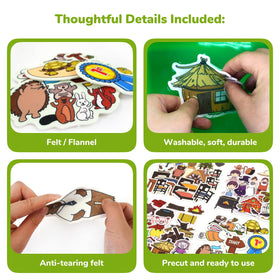CHEFAN Goldilocks and Bears figures spark imaginative role-play
