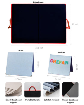 CHEFAN felt pieces on double-sided surface spark interactive storytelling and imaginative play.