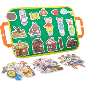 CHEFAN storage bag and felt board for easy storytelling and on-the-go learning