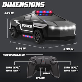 Cheffun police car RC gift-ready packaging makes birthday surprises easy