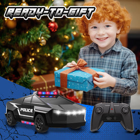 Cheffun police car RC rechargeable battery saves replacement costs