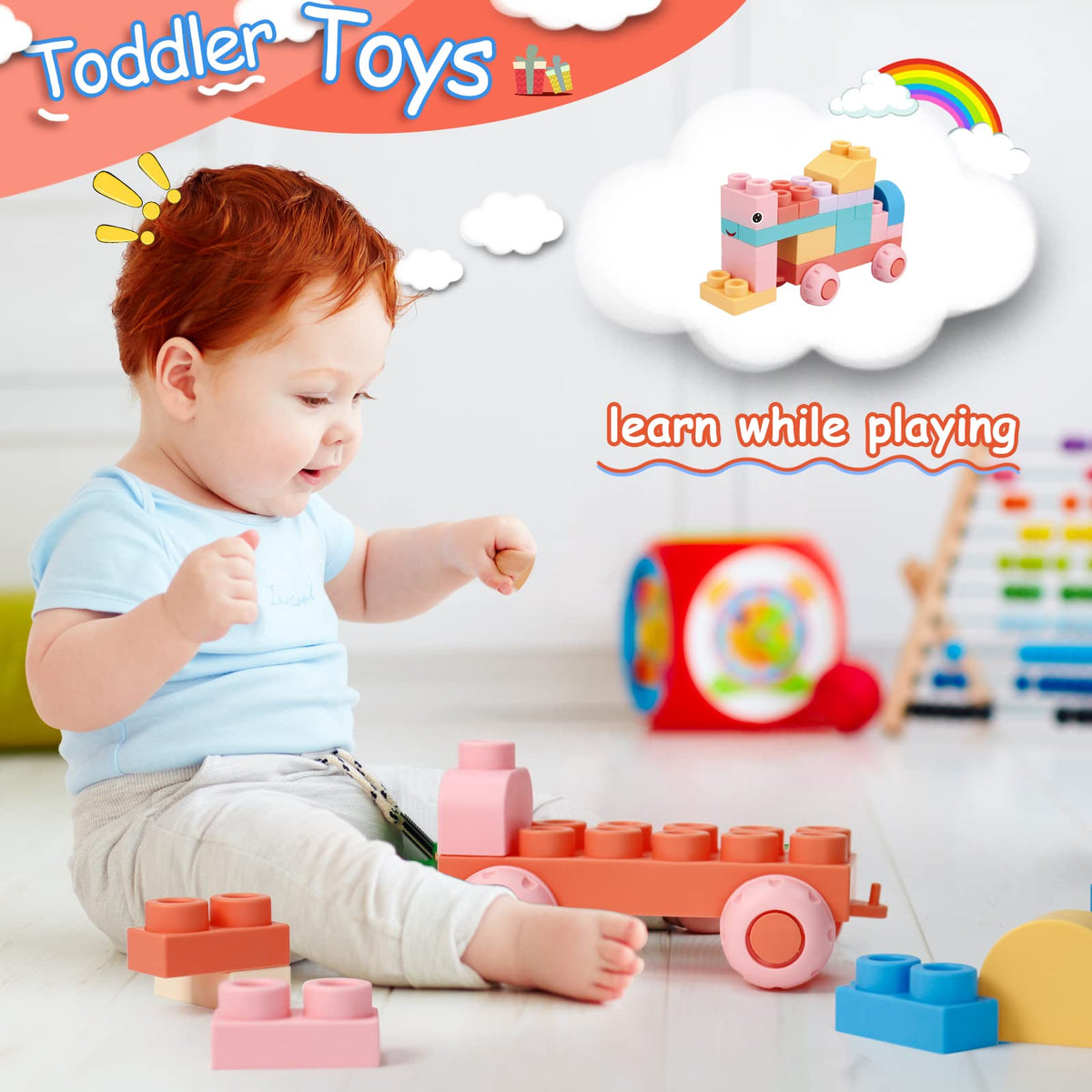 chenxuanbro large stacking blocks shown during group play to enhance social interaction
