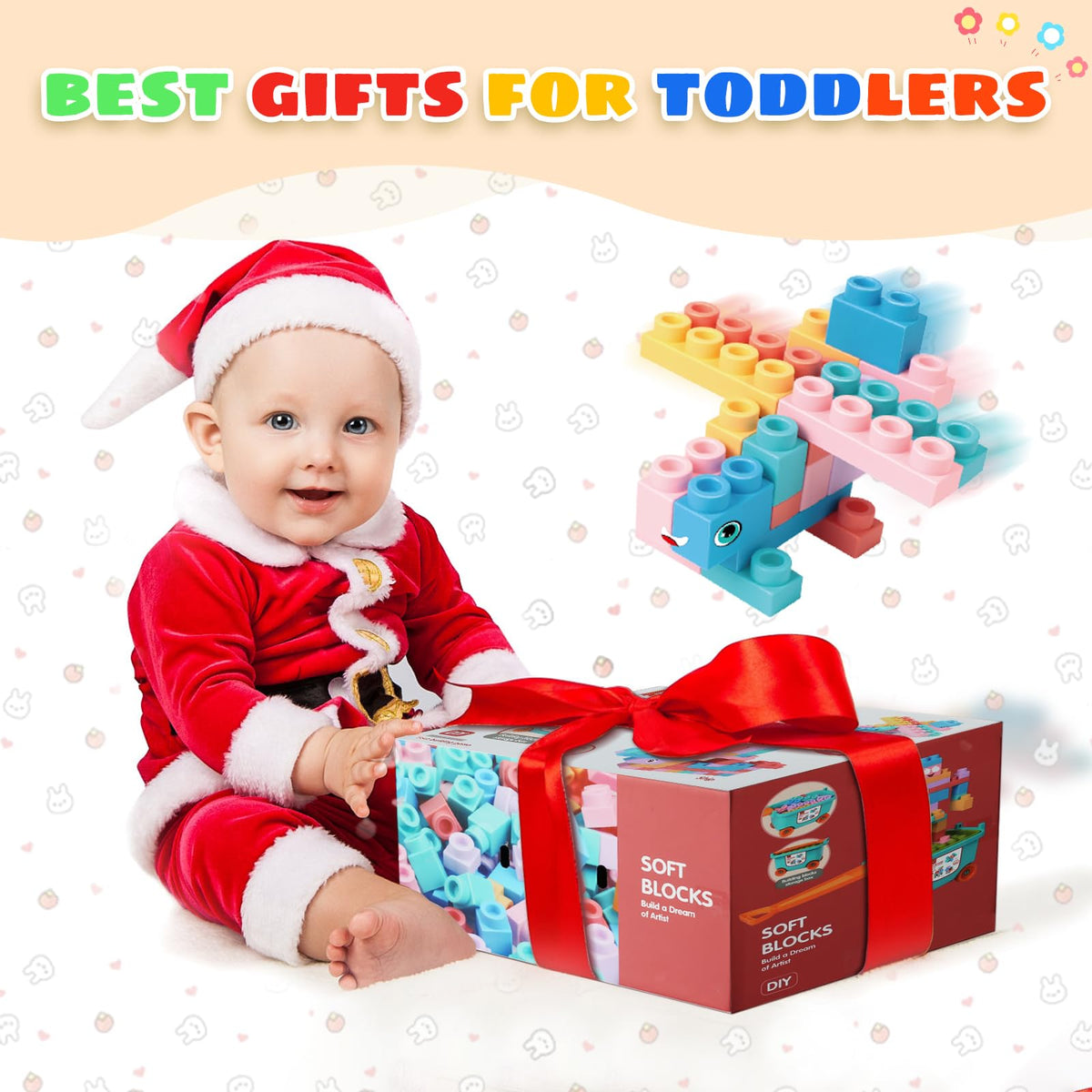 chenxuanbro package with blocks and handcart for preschool learning activities