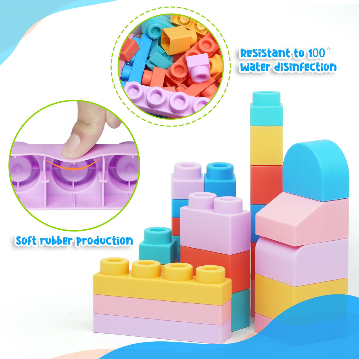 Chenxuanbro portable storage blocks; travel-friendly kit for on-the-go fun