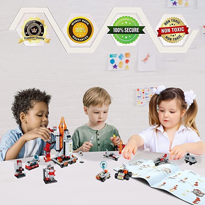 chenxuanbro rocket launcher assembly helps kids explore building sequences safely