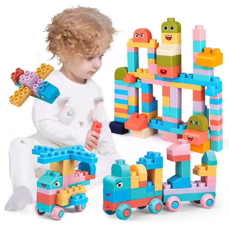 Chenxuanbro soft block 101-piece set front view boosts imaginative play