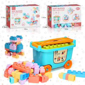 chenxuanbro soft rubber blocks closeup showing safe texture for little hands