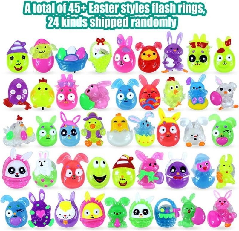 Cherislpy 3D-finger-light-up-rings glow for egg hunts.