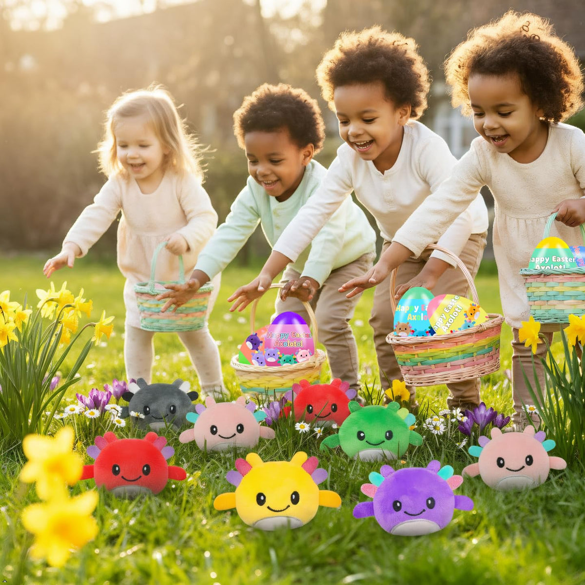 Cherislpy axolotl toddler hug toy inviting gentle, imaginative play.