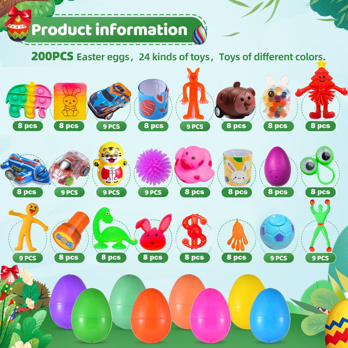 Cherislpy egg with dinosaur toy adds surprise during egg hunts.