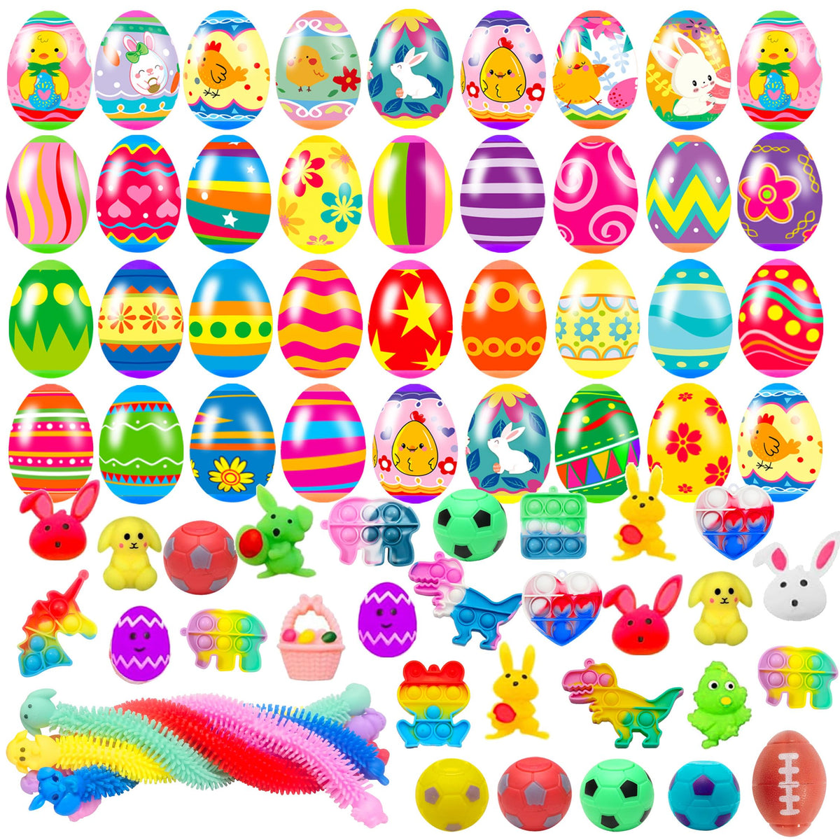 Cherislpy Easter egg with mixed fidget toys for engaging party play.