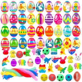 Cherislpy Easter egg with mixed fidget toys for engaging party play.