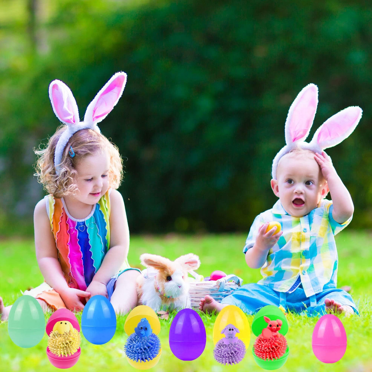 Cherislpy easter-egg-hunt toys promote cooperative games and party fun.