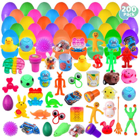 Cherislpy Easter egg with squishy toy inside for sensory play and delight.