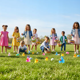 Cherislpy party favors ducks, perfect Easter gifts for boys and girls.