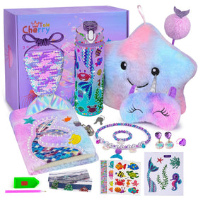 Cherry Tale Mermaid star pillow for cozy storytelling and tea time