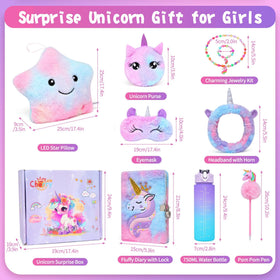 Cherry Tale unicorn plush pillow, soft and cozy cuddle companion for bedtime
