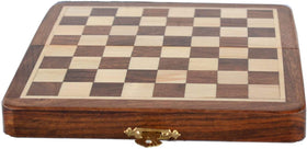 ChessBazar Staunton 7x7 folding board shown for compact storage.