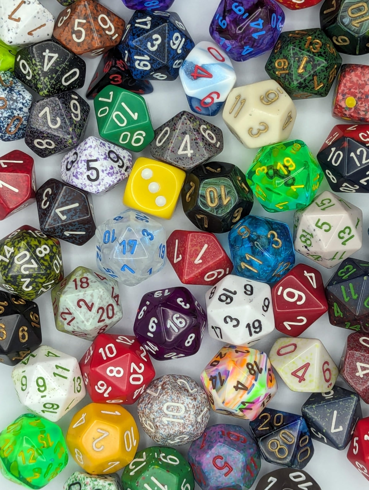 Chessex Pound O Dice: factory-second dice add value for play.