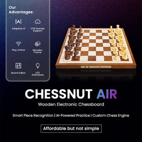 Chessnut Air LED move indicators illuminate each action on the board.