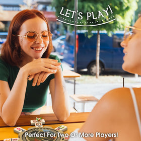 CHH complete accessory set supports Mexican Train and Chicken Dominoes.