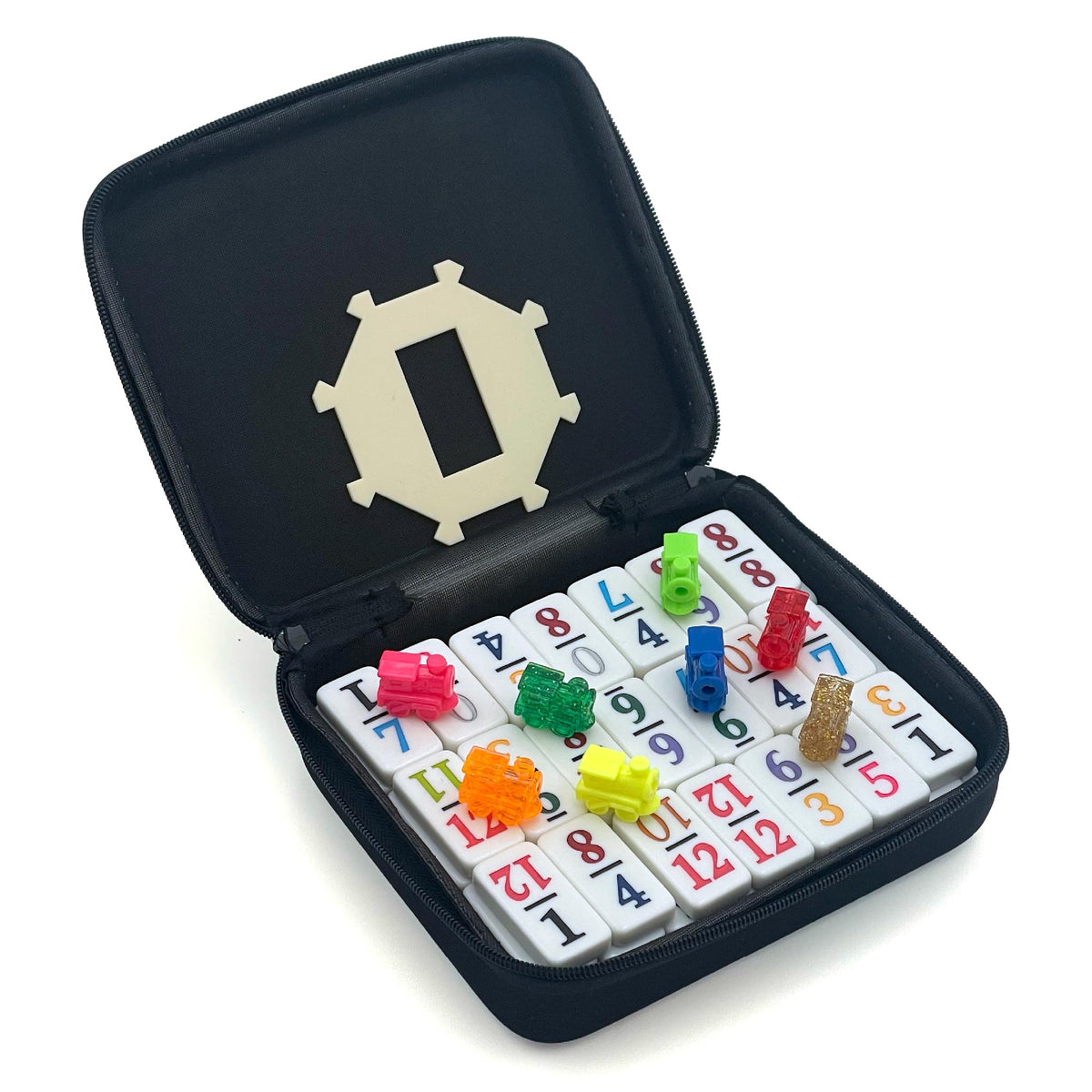 CHH Double 12 Mexican Train dominoes travel case keeps games organized for on-the-go play