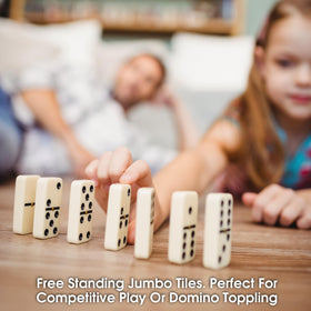 Imported premium materials give a sleek ivory set for any game shelf.